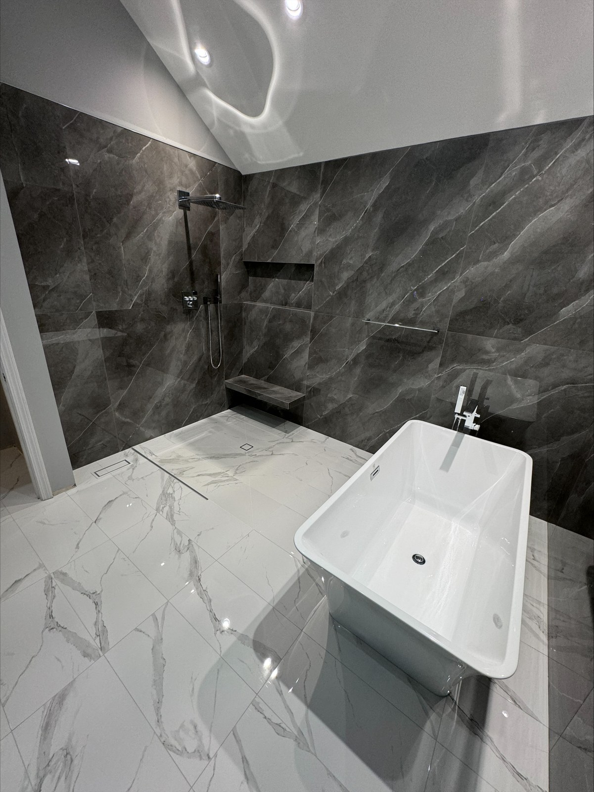 Bathroom renovation completed by JC Custom Tile